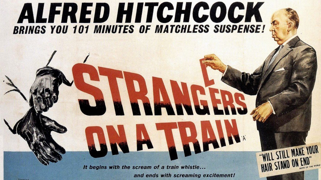 This is a poster for Strangers on a Train.
